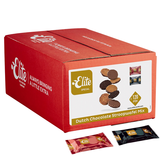 Koekjes Elite Special Dutch chocolate stroopwafelmix 120 stuks afbeelding