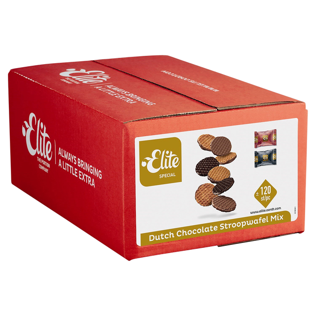 Koekjes Elite Special Dutch chocolate stroopwafelmix 120 stuks — Foto 2 van 2