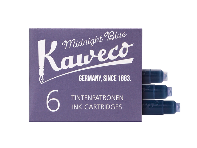 Inktpatroon Kaweco blauwzwart doosje à 6 stuks afbeelding