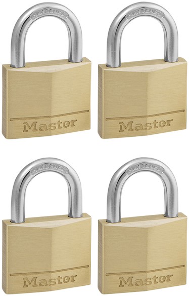 ABUS Hangslot messing 65/45 gl.-451 - gelijksluitend - kelderslot, spindslot en nog veel meer - messing slotlichaam - geharde stalen beugel - ABUS-veiligheidsniveau 5