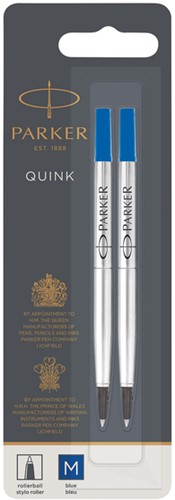 Rollerpenvulling Parker Quink blauw medium
