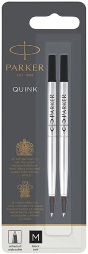 Rollerpenvulling Parker Quink zwart medium