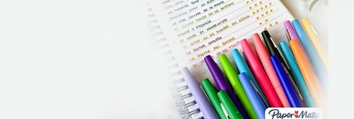 Fineliner Paper Mate Flair retro medium assorti blister à 16 stuks-2