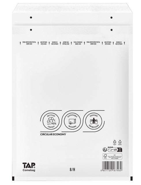 Envelop TAP Comebag luchtkussen nr18 100 stuks