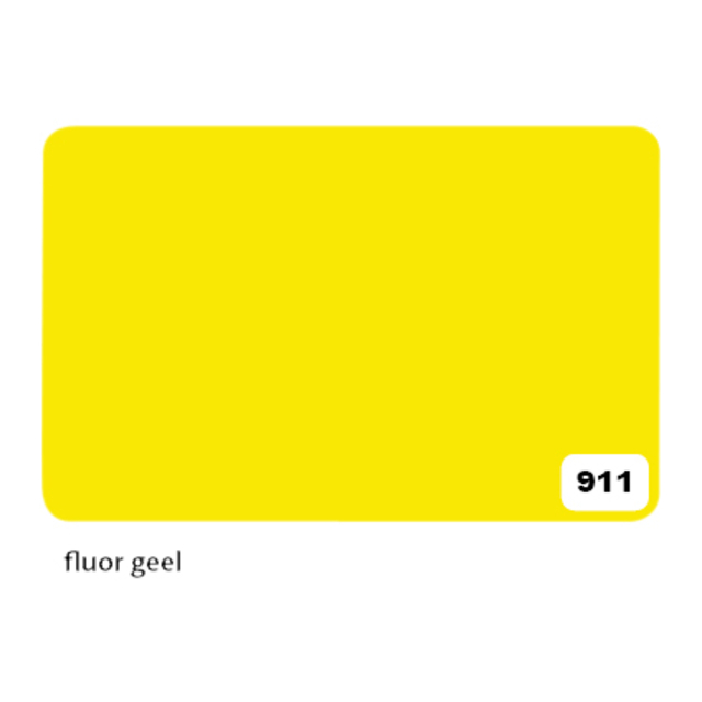 Etalagekarton Folia 1-zijdig 48x68cm 380gr nr911 fluor geel afbeelding