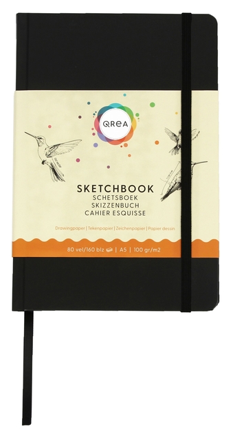 Tekenboek Qrea A5 80 vel 100gr afbeelding