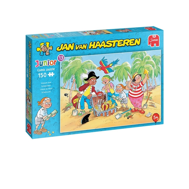 Puzzel Jan van Haasteren Junior 13 Treasure Hunt 150 stukjes afbeelding