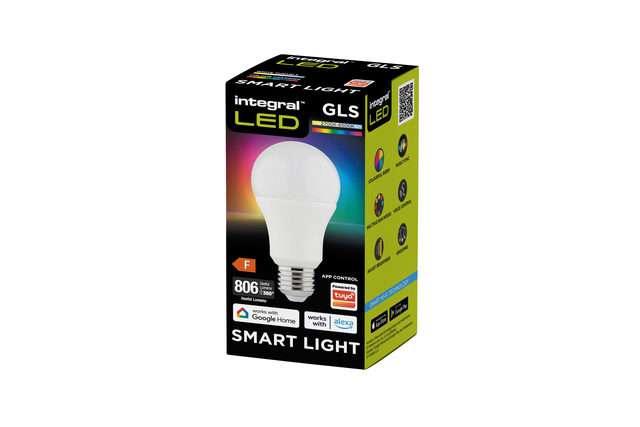 Ledlamp Integral E27 2700-6500K Smart RGBW 8.5W 806lumen — Foto 2 van 2