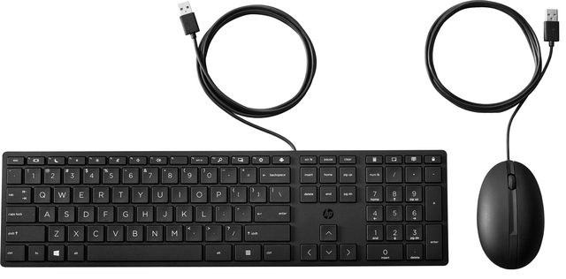 Toetsenbord + muis HP 320MK Qwerty zwart afbeelding