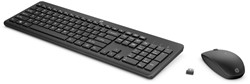 Toetsenbord + muis HP 235 draadloos QWERTY zwart
