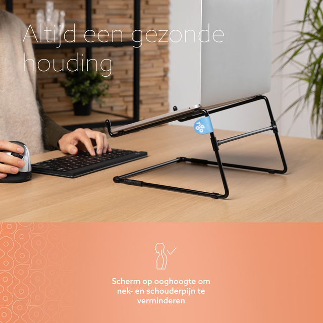 Laptopstandaard R-Go Office Zwart — Foto 2 van 2