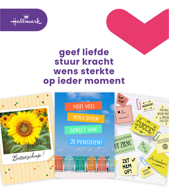 Wenskaart Hallmark Business Box zakelijke momenten A4 navulset à 8 stuks