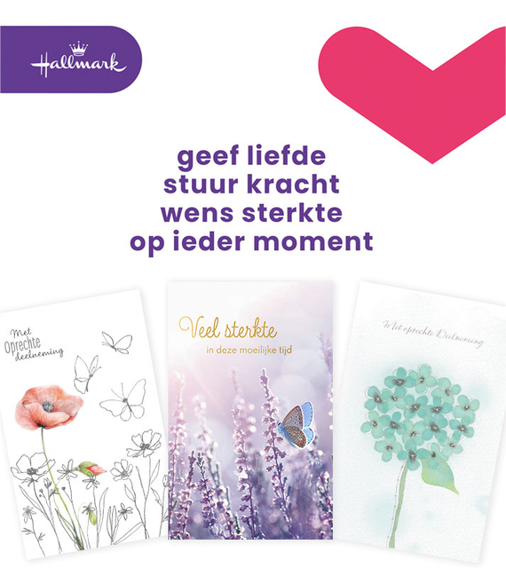 Wenskaart Hallmark navulset deelneming 10 kaarten afbeelding