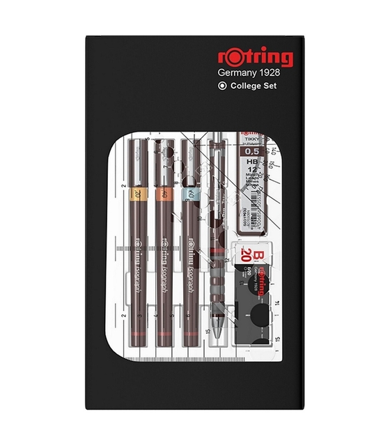 Tekenset rOtring Isograph 7-delig afbeelding