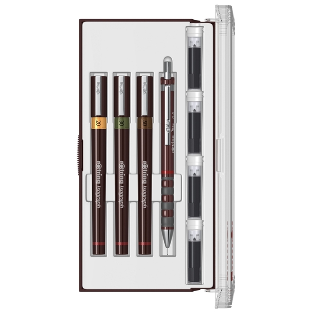 Tekenset rOtring Isograph Junior 4-delig afbeelding