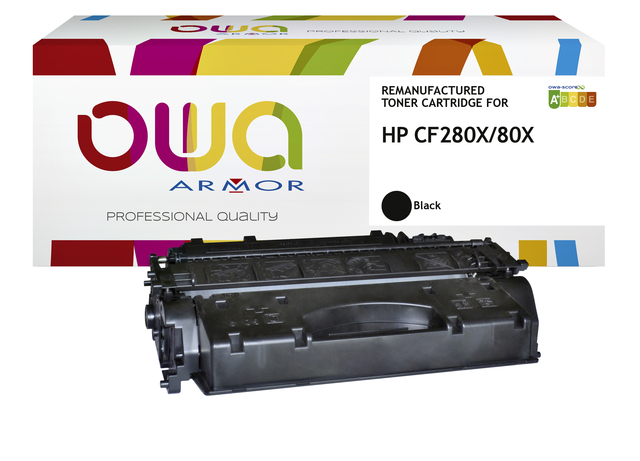 Tonercartridge OWA alternatief tbv HP CF280X zwart afbeelding
