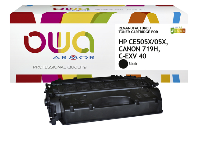 Tonercartridge OWA alternatief tbv HP CE505X zwart afbeelding