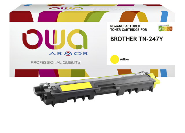 Toner OWA alternatief tbv Brother TN-247Y geel afbeelding