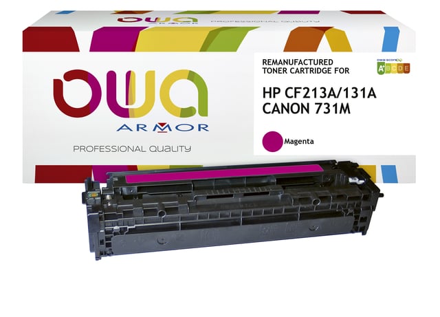 Tonercartridge OWA alternatief tbv HP CF213A rood afbeelding