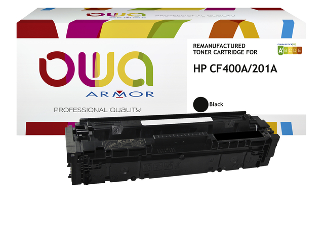 Tonercartridge OWA alternatief tbv HP CF400A zwart afbeelding
