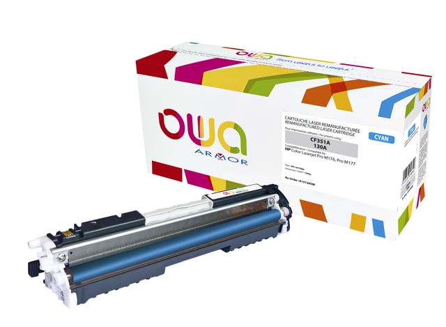 Tonercartridge OWA alternatief tbv HP CF351A blauw afbeelding