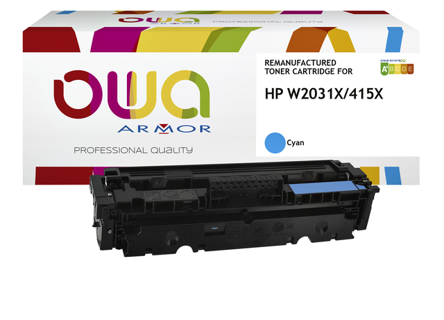 Tonercartridge OWA alternatief tbv HP W2031X blauw afbeelding