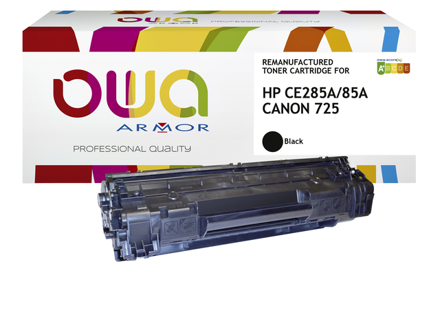 Tonercartridge OWA alternatief tbv HP CE285A zwart afbeelding