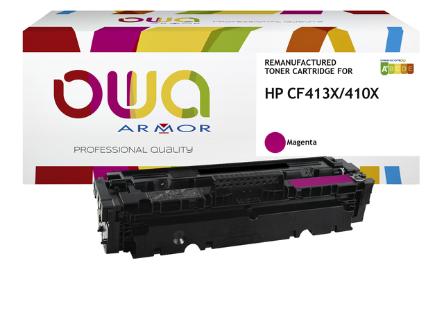 Tonercartridge OWA alternatief tbv HP CF413X rood afbeelding