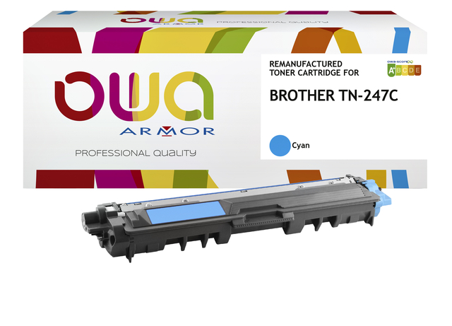 Toner OWA alternatief tbv Brother TN-247C blauw afbeelding