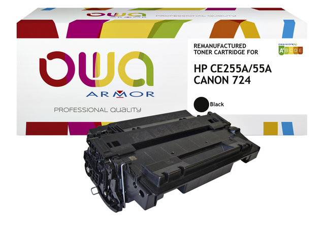 Tonercartridge OWA alternatief tbv HP CE255A zwart afbeelding