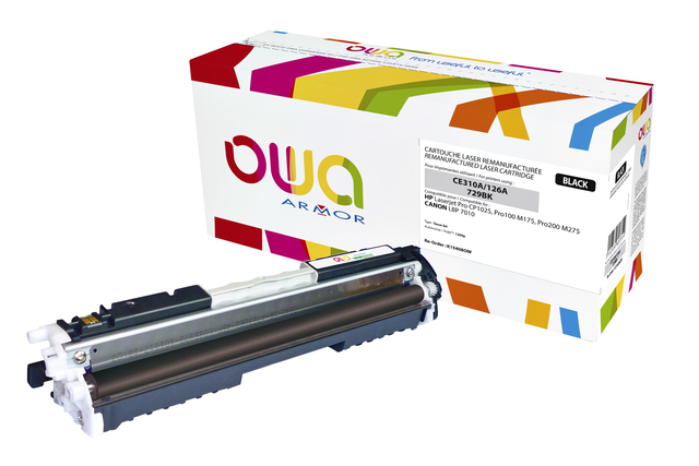 Tonercartridge OWA alternatief tbv HP CE310A zwart afbeelding