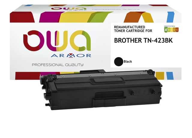 Toner OWA alternatief tbv Brother TN-423BK zwart afbeelding