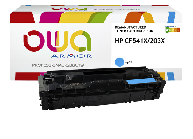 Tonercartridge OWA alternatief tbv HP CF541X blauw afbeelding