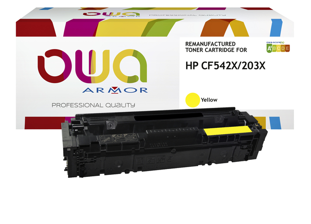 Tonercartridge OWA alternatief tbv HP CF542X geel afbeelding