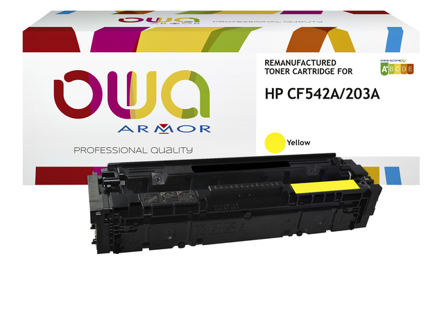 Tonercartridge OWA alternatief tbv HP CF542A geel afbeelding