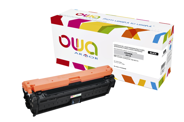 Tonercartridge OWA alternatief tbv HP CE340A zwart afbeelding