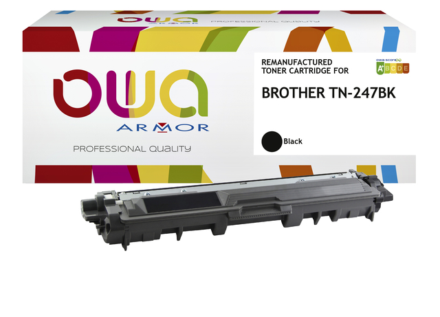 Toner OWA alternatief tbv Brother TN-247BK zwart afbeelding
