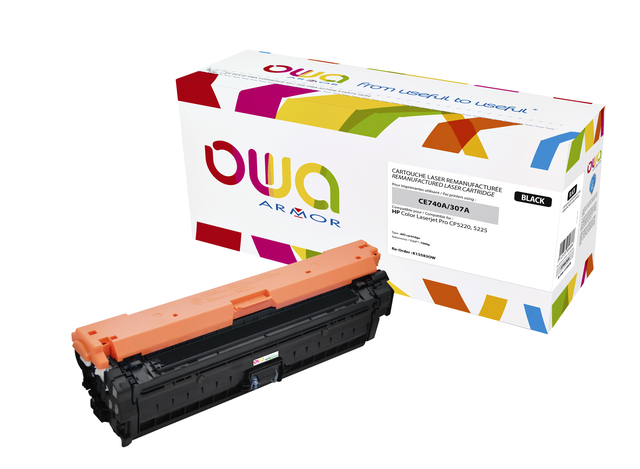 Tonercartridge OWA alternatief tbv HP CE740A zwart afbeelding