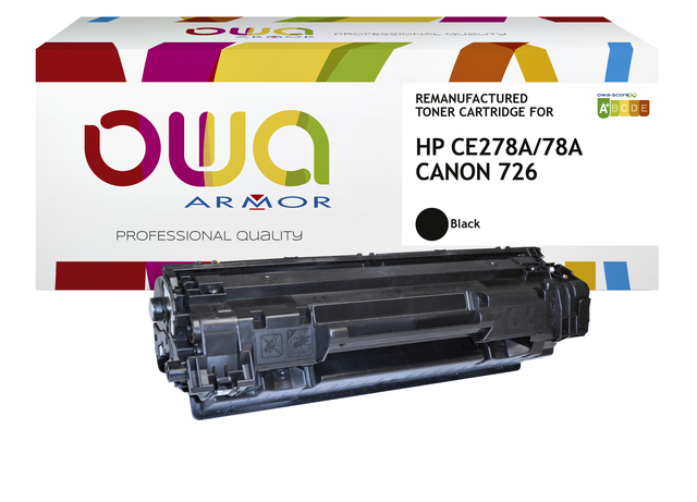 Tonercartridge OWA alternatief tbv HP CE278A zwart afbeelding
