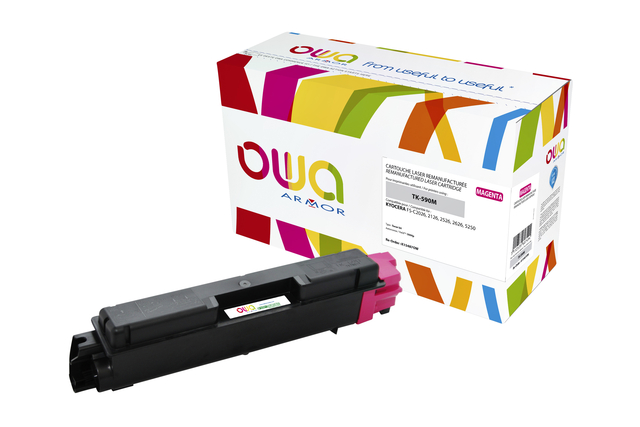 Toner OWA alternatief tbv Kyocera TK-590M rood afbeelding