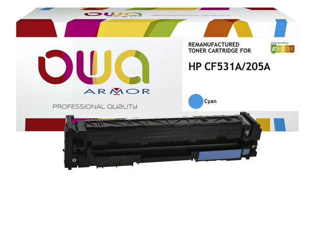 Tonercartridge OWA alternatief tbv HP CF531A blauw afbeelding