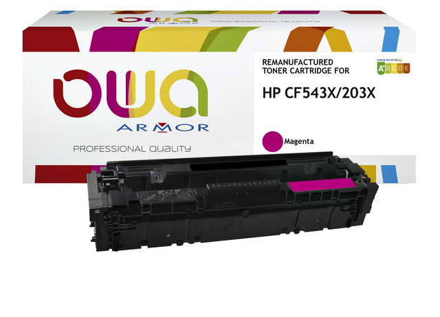 Tonercartridge OWA alternatief tbv HP CF543X rood afbeelding