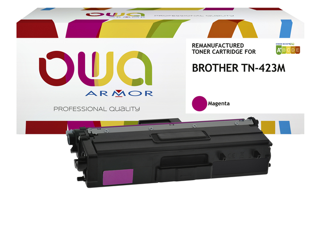 Toner OWA alternatief tbv Brother TN-423M rood afbeelding