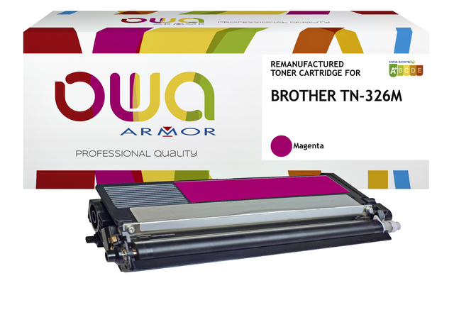 Toner OWA alternatief tbv Brother TN-326M rood afbeelding