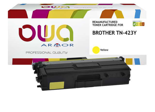 Toner OWA alternatief tbv Brother TN-423Y geel afbeelding
