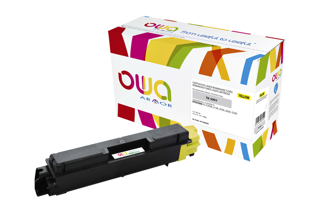 Toner OWA alternatief tbv Kyocera TK-590Y geel afbeelding