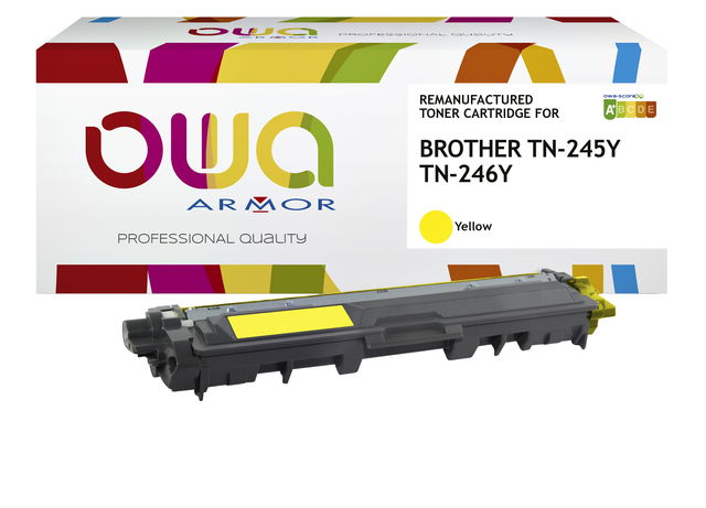 Toner OWA alternatief tbv Brother TN-245Y geel afbeelding