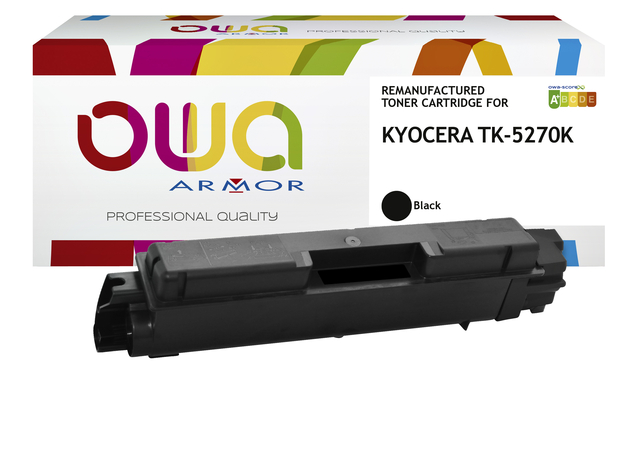 Toner OWA alternatief tbv Kyocera TK-5270K zwart afbeelding