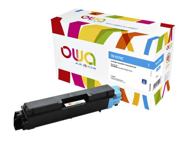 Toner OWA alternatief tbv Kyocera TK-5270C blauw afbeelding