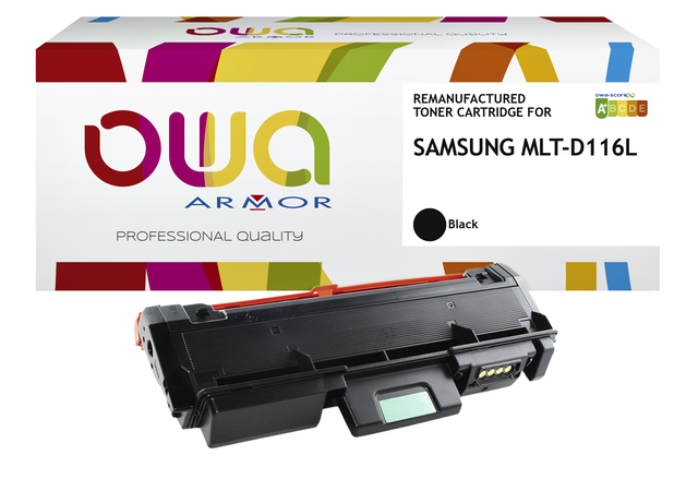 Tonercartridge OWA alternatief tbv Samsung MLT-D116L zwart afbeelding